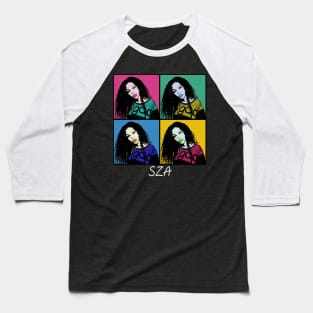 SZA 80s Pop Art Style Baseball T-Shirt